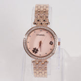 Women Chain Wrist Watch Rosegold C